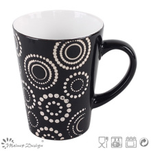 9oz schwarze keramische Kaffeetasse Hauptgebrauch Großverkauf